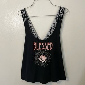 Blessed NOBO no boundaries black xl 15-17 tank top 92% polyester 8% spandex